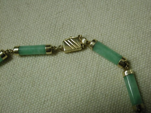 14KT Giada Happy Buddha Su Lucidato Barile Sezione necklace18inches - Foto 3 di 8
