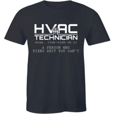 Hvac Technician Definition Engineering Funny Humor Tee maintenance Men's Tshirt