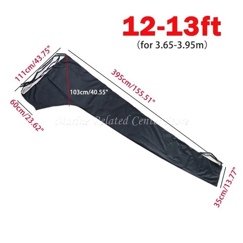 Segelabdeckung schwarz - Großsegel Ausleger Abdeckung 8-9ft, 9-10ft, 10-11ft, 11-12ft, 12-13ft - Bild 11 von 11