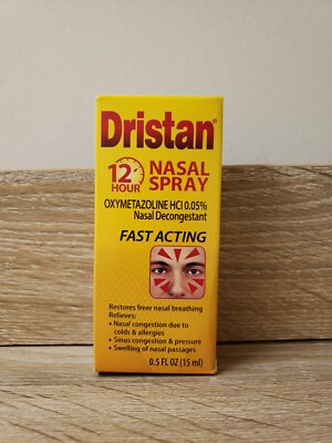 Dristan Nasal Decongestant Spray 12 Hour, 0.5oz - COLLECTIBLE - Exp 6/22 