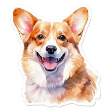 Welsh Corgi Dog, Vinyl Decal Sticker, Indoor Outdoor, 3 Sizes, 11394