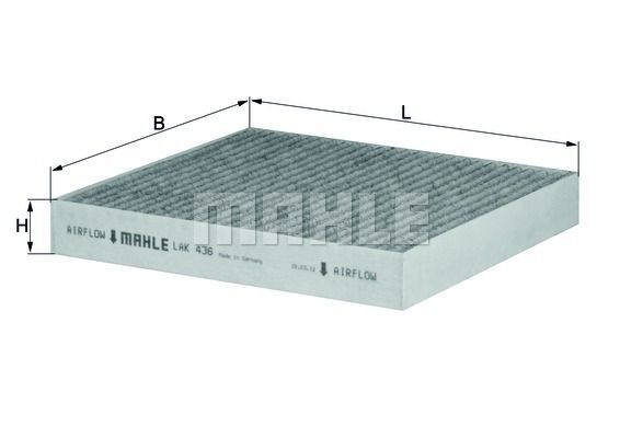 Knecht Mahle Innenraumfilter Pollenfilter Aktivkohlefilter Mitsubishi LAK 436-image