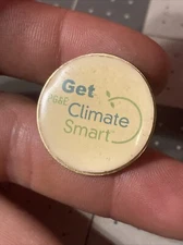 Vintage PG&E Get Climate Smart Pin Very Rare Item!!!