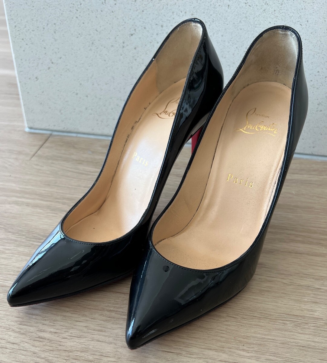 Christian Louboutin ブラック ハイヒール　37 Christian Louboutin So Kate 120 Black Patent Leather Pointed Pumps
