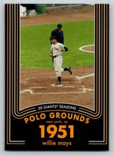 2020 Topps Heritage 20 Gigantic Seasons #1 Willie Mays (ref 220139)