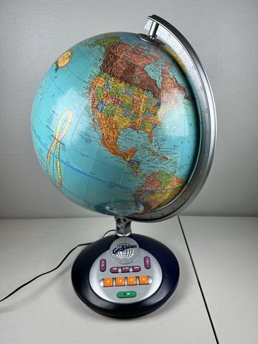 Vintage Geo-Safari World Talking Globe EI-8890U Educational Insights Blue WORKS - Picture 3 of 24