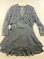 Chelsea Nites Woman’s 14 "little" black dress with cardigan vintage