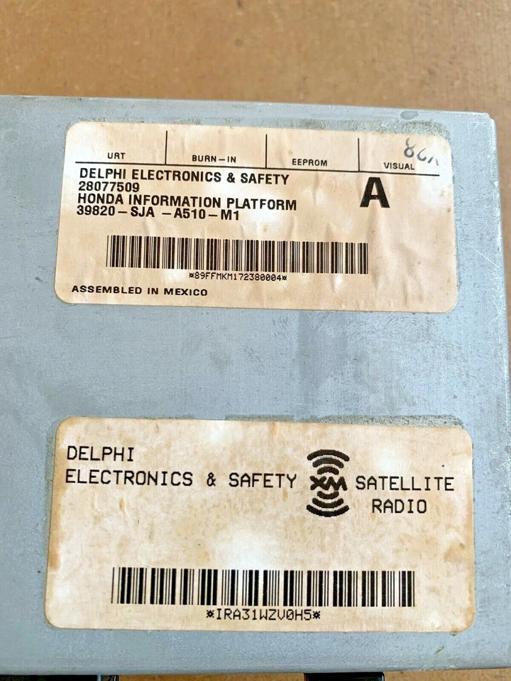 Módulo de computador controle de rádio via satélite 39820SJAA510M1 para 2007-2008 Acura RL Se - Imagem 3 de 4