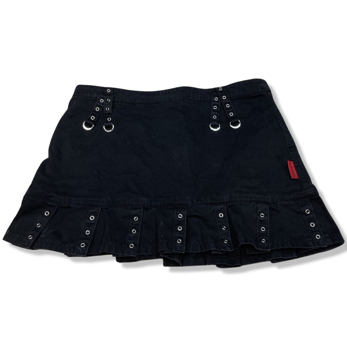 Vintage TRIPP NYC Pleated Skirt Size M Black Mall Goth Y2K VTG 