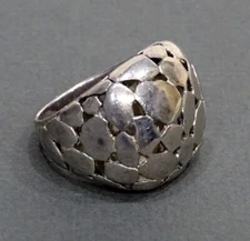 MCM / MID CENTURY MODERN Vintage STERLING SILVER Ring by MARSALA /  THA MO 925