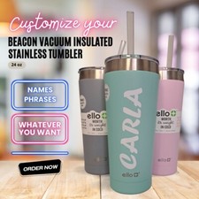 Personalized Name Custom Vinyl Decal For Your Tumbler Water Bottle Cup Sticker
