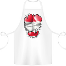 Tablier En Coton 100% Bio Muscles Déchirés Drapeau Autrichien Gym Autriche