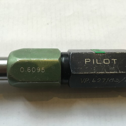 Plain Plug Gauge - 0.6095 Go 0.6105 No Go ( Make Pilot ) - Picture 2 of 3