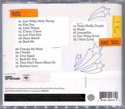 5 BONUS TRACKS---- ONE DIRECTION Take Me Home EXCLUSIVE 1D CD