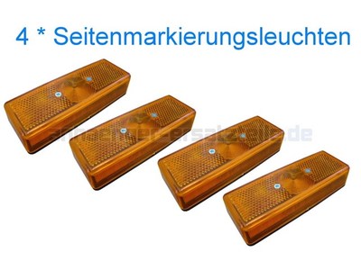 4er SET Seitenmarkierungsleuchte von RADEX für - Seitenleuchte für Anhänger