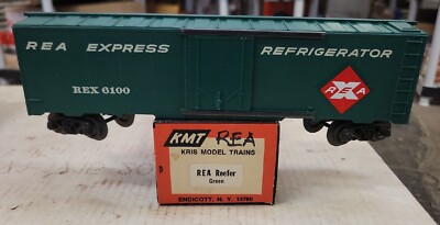 KMT, Kris Model Trains, REA EXPRESS REEFER CAR #6100, O Scale, (7C)