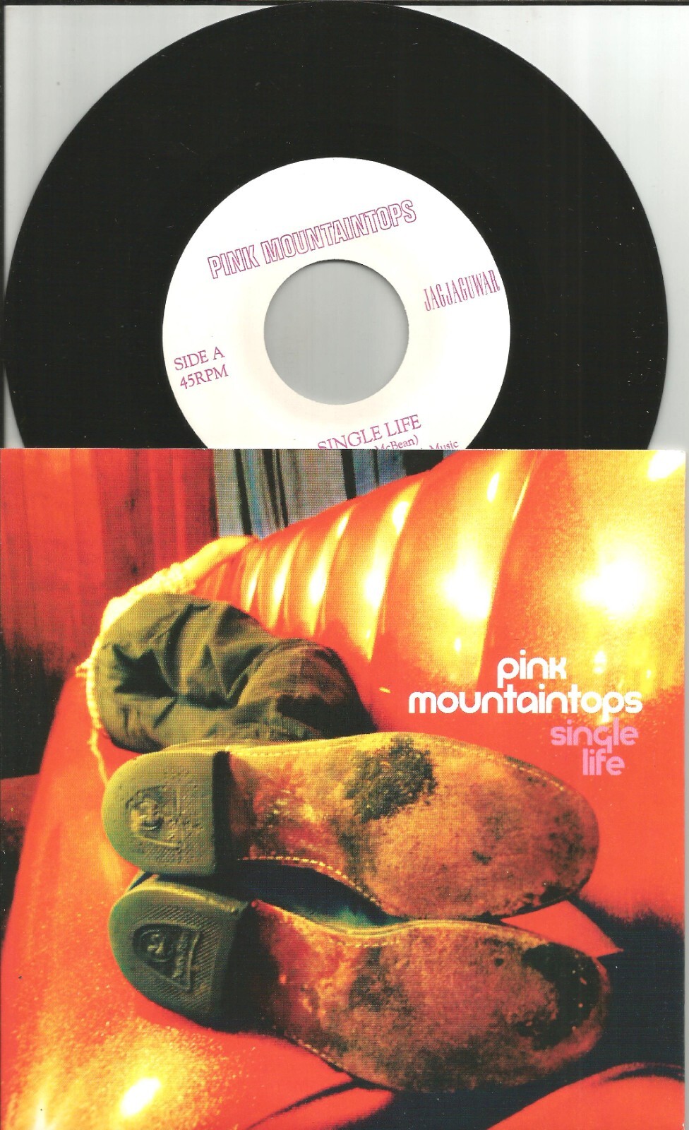 PINK MOUNTAINTOPS Single Life w/ 2 UNRELEASED Limited 7 INCH vinyl Single 2007