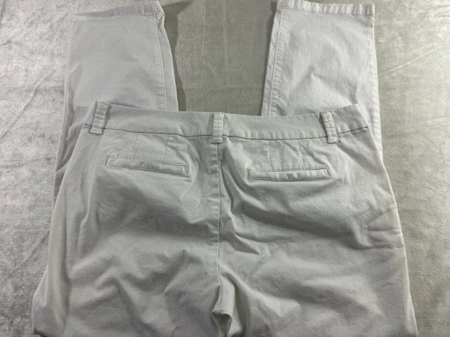 Stylus White Pants Women's Size 12 Cotton Blend Straight Leg - Image 3 of 4