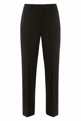 Neue schwarze Damenhose gerades Bein Büro Arbeitshose 33'' Länge 