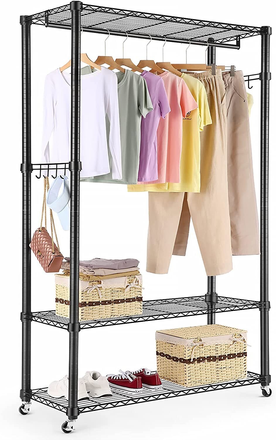 fold down hanging rod