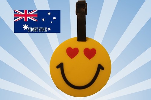 Emoji Characters Travel Luggage School Sport Bag Tag Name Address ID Suitcase OZ - Afbeelding 8 van 19