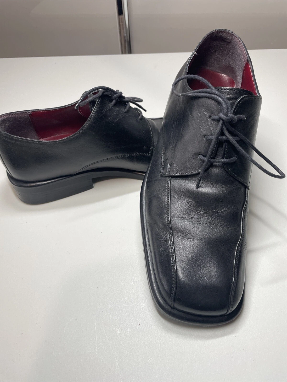 Clarks Scarpe stringate da uomo in pelle UK9 Oxford nere