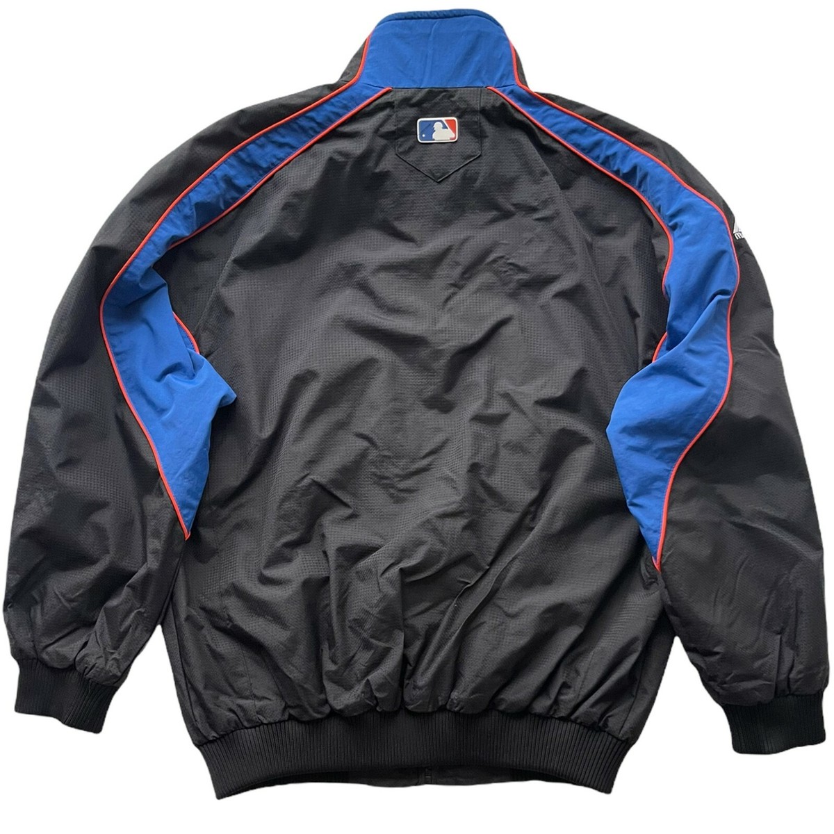 MLB ニューヨークメッツ　Majestic Mets ジャケット M Men's New York Mets Majestic Royal On-Field Therma Base