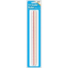 Triangular Scale Ruler Essential Tool with 6 Scales and Color Coded Design
