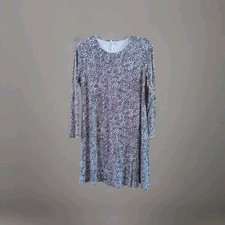 Old Navy Women's Sz Medium Animal Print Knit Long Sleeve Dress