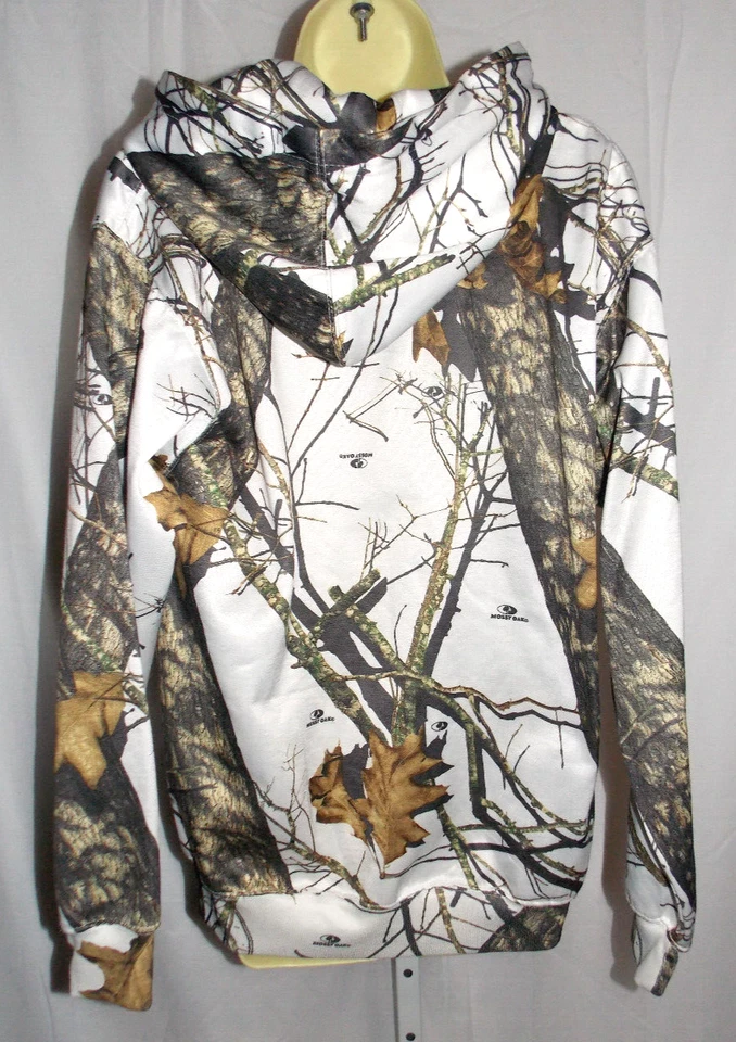 Sudadera con Capucha para Mujer Yukon Diseño Madera Blanca Talla Mediana NUEVA Foto 4 de 4