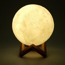 1x Moon Lamp 3D Magical USB LED Touch Night Light Moonlight Bedroom Lamp Galaxy