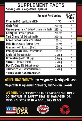 Superalimento Apoyo - FÓRMULA ÁCIDO ÚRICO - Balance Corporal 1 Botella 60 Cápsulas - Imagen 2 de 12