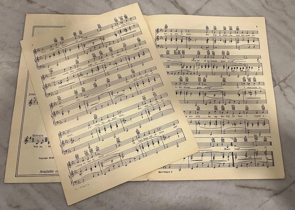 Have I Stayed Away Too Long, partituras vintage 1943 Foto 4 de 4