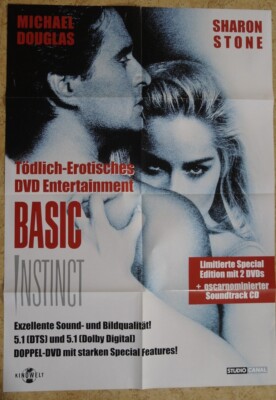 P110  FILMPLAKAT - BASIC INSTINCT Sharon Stone / Michael Douglas