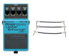 Boss LMB-3 Bass Limiter & Enhancer + Gator Patch Cable 3 Pack