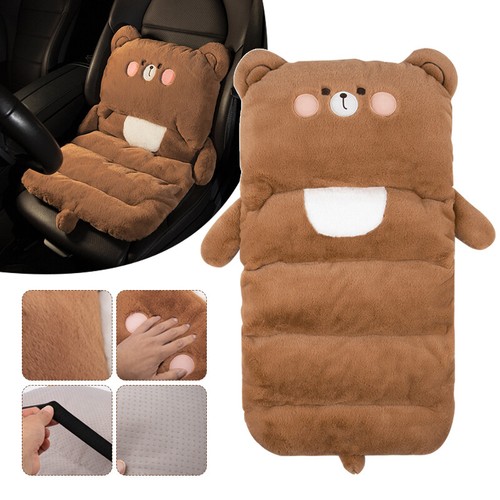 Lindo Cojín de Asiento de Coche de Invierno de Dibujos Animados Peluche Animal Coche Interior Cojín Lumbar - Imagen 3 de 22