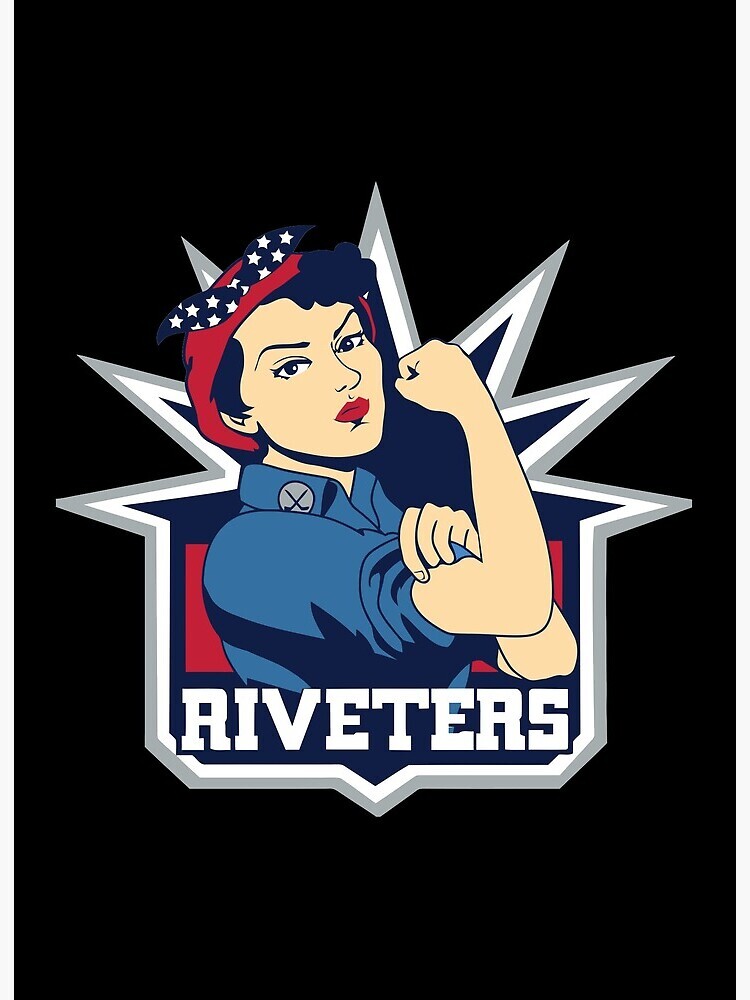 Metropolitan Riveters Defunct NWHL Hockey Logo Ladies Polo XS-6XL