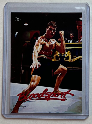 Bloodsport Limited Edition Artist Signed Jean-Claude Van Damme Trading Card 3/10