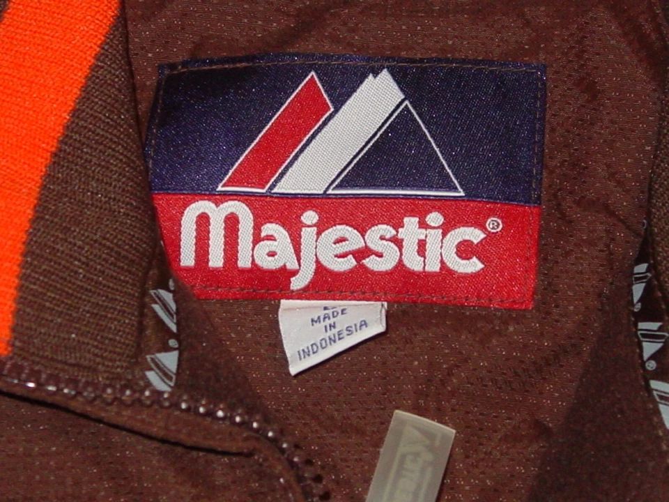 Jaqueta de beisebol atlética verde boliche BGSU FALCONS aquecimento MAJESTIC GRANDE - Imagem 3 de 4