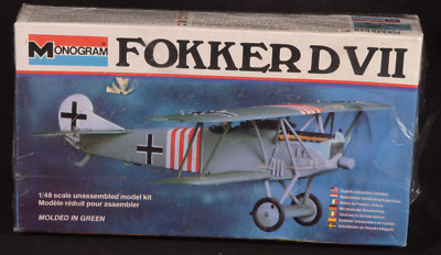 Monogram Fokker D VII #5203 Airplane Model Kit 1:48 - New & Sealed