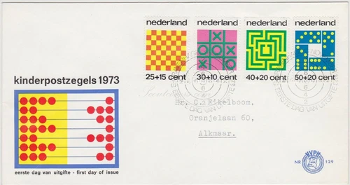 FDC Netherlands, 1973. Charity Stamps Child Care.