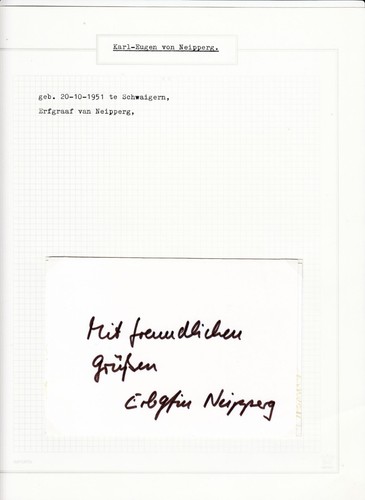 8 Original Autographs, Politics, Royalty, Germany (L6846) - Picture 4 of 9
