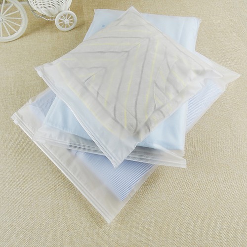 Matte Clear for Zip Clothes Self Seal Lock Plastic Bag Travel Storage Packaging - Bild 3 von 9