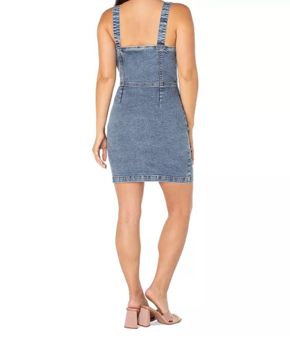 Celebrity Pink Juniors' Sleeveless Denim Bodycon Dress Size