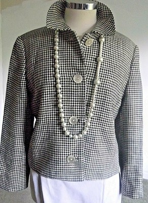 lauren ralph lauren quilted houndstooth jacket