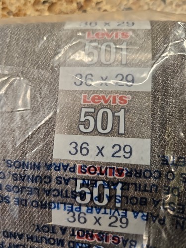 Levi 501 Jeans Button FlyMens 36x29 Straight Leg Gray - Picture 5 of 6