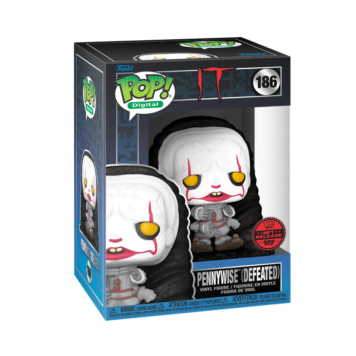 PENNYWISE DEFEATED EXCLUSIVE LE999 FUNKO POP IT GRAIL #186 PENNYWISE DEFEATED EXCLUSIVE LE999 FUNKO POP IT GRAIL #186