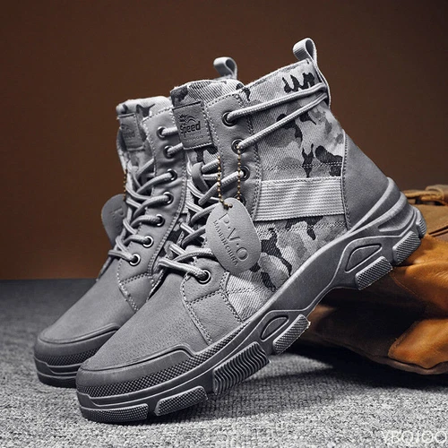 Military Stiefel Für Männer Camouflage Wüste Stiefel High-top Turnschuhe Nicht-s - Bild 6 von 13