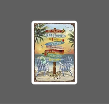 Beach Sticker Be Happy Life Ocean Sand NEW