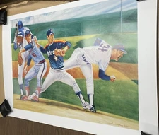 David Harrington "Nolan Ryan" Collectible Plate Signed Lithograph, LOA